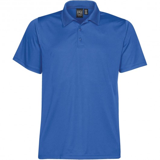 Azure Blue Mens Eclipse Pique Polos